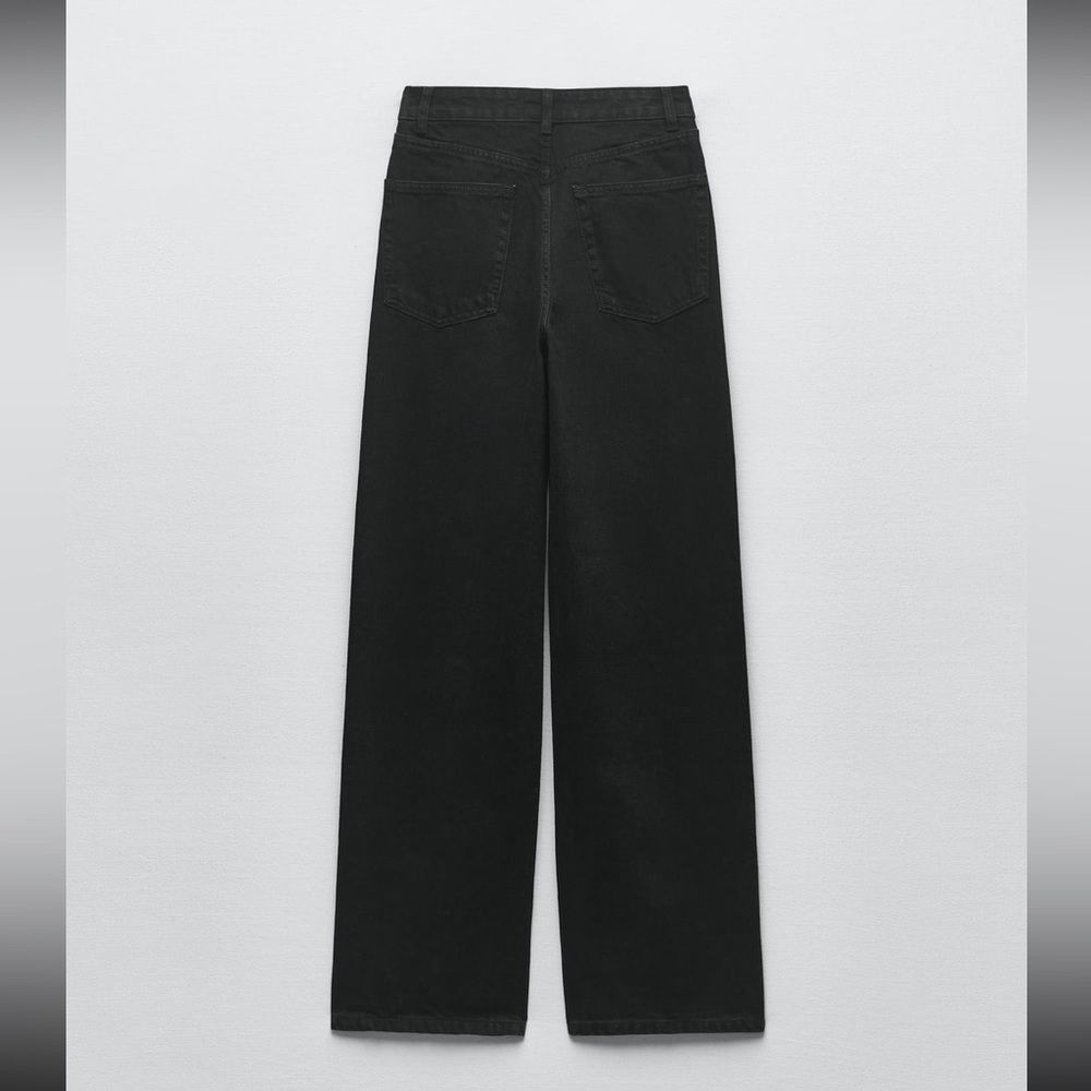 ZARA NEW WOMAN SS23 BLACK ZW THE FULL LENGTH JEANS REF:9632/057/075/17 - Picture 9 of 10
